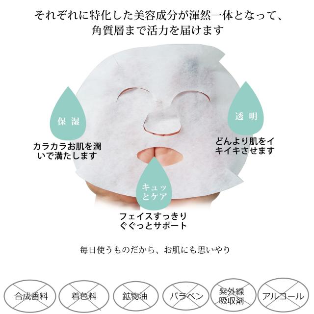 MITOMO フェイスパック マスクシート 個包装 肌サプリ 【公式通販】