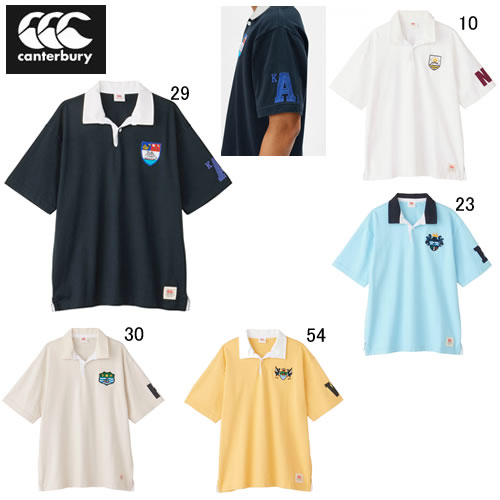 カンタベリー 半袖 ラガーシャツ メンズ canterbury ショートスリーブ ラガーシャツ ラグビー スポーツ カジュアル ウェア RA34104 アウトレット セール