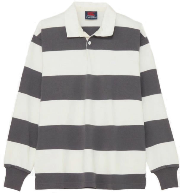 Canterbury JAPAN ラガーシャツ グレー Canterbury JAPAN ラガーシャツ