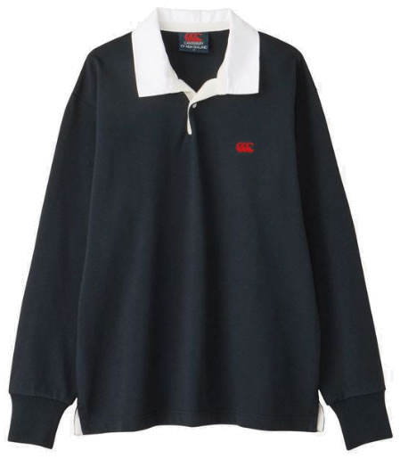 カンタベリー ラガーシャツ 長袖 メンズ canterbury ソリッドカラー