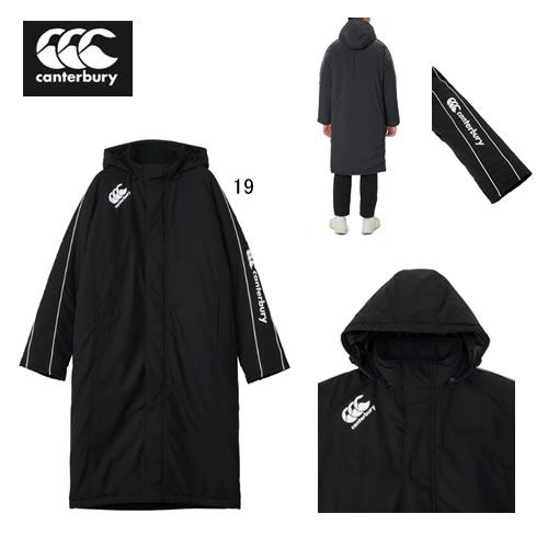 カンタベリー ビッグ 大きいサイズ 長袖 ベンチコート canterbury ラグビー インサレーション ウォーマー アウター ラグビー トレーニング スポーツ ウェア RG725510B 2025秋冬 NEW セール