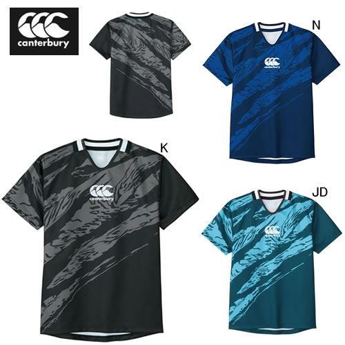 カンタベリー ビッグ 大きいサイズ 半袖 ジャージ生地 Tシャツ メンズ canterbury プラクティス ジャージ ラグビー トレーニング スポーツ ウェア 練習着 RGM32602B 2026春夏 NEW セール