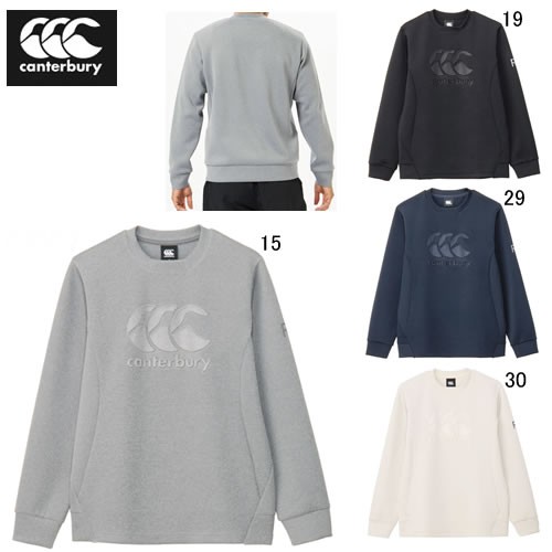 カンタベリー 長袖 スウェット トレーナー CANTERBURY R+ ダフテック エアーライト クルーネック ラグビー トレーニング スポーツ カジュアル ウェア RP44568 アウトレット セールの通販は