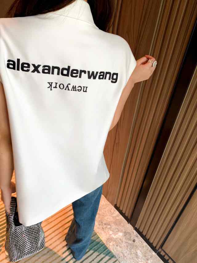 Alexander Wang AW アレキサンダーワン バーコードレタープリント半袖t