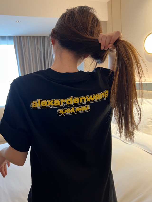 Alexander Wang AW アレキサンダーワン バーコードレタープリント半袖tシャツ｜au PAY マーケット