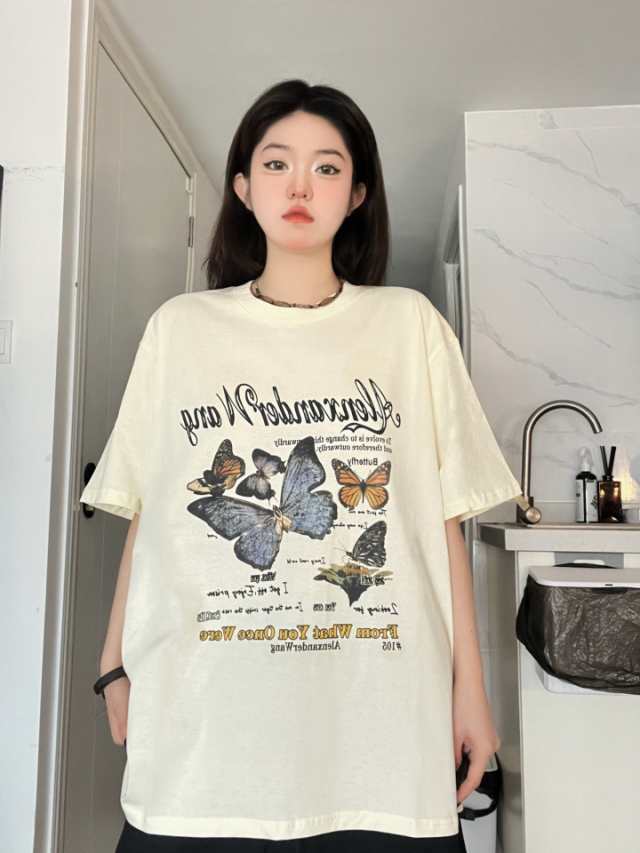 アシッドウォッシュ加工アレキサンダーワン M Tシャツ - Tシャツ