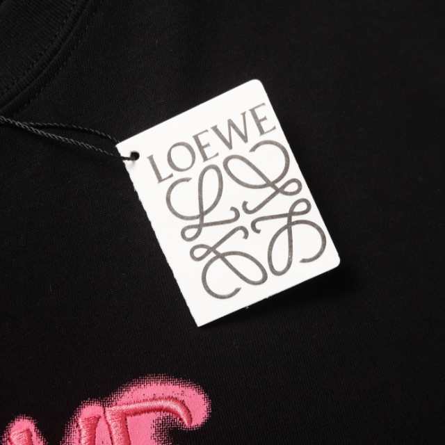 LOEWE ロエベ　定番ロゴTシャツ　ピンク