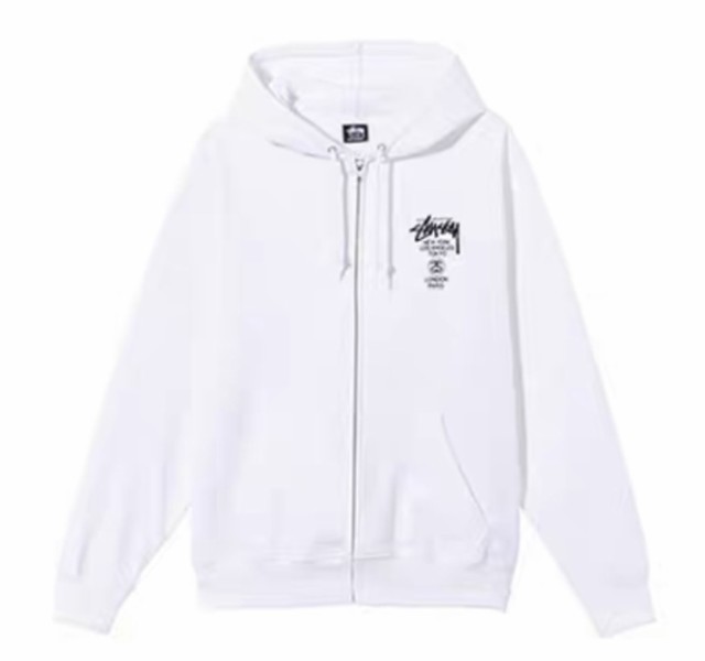 STUSSY ステューシー WORLD TOUR ZIP HOOD 3973514[full zip hooded