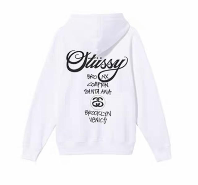 STUSSY ステューシー WORLD TOUR ZIP HOOD 3973514[full zip hooded