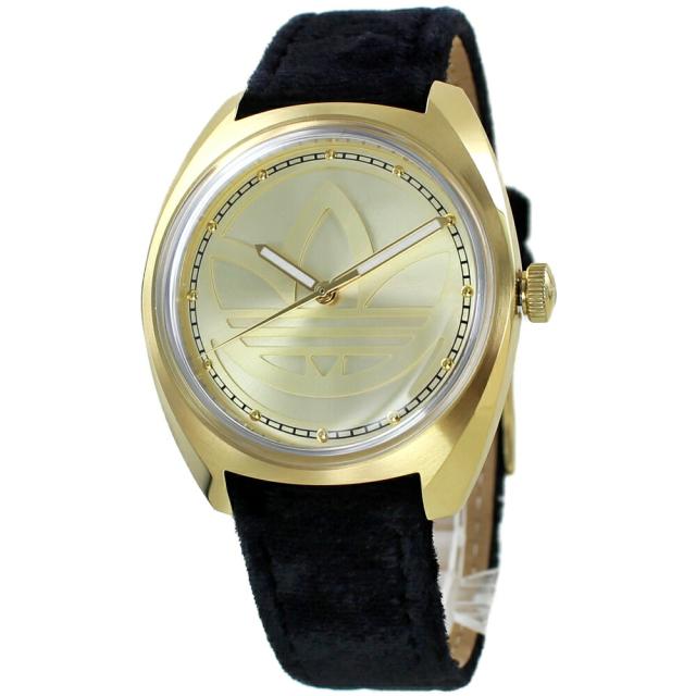 アディダス 腕時計 アディダス 腕時計 手表 メンズ レディース 革ベルト ブラック 黒