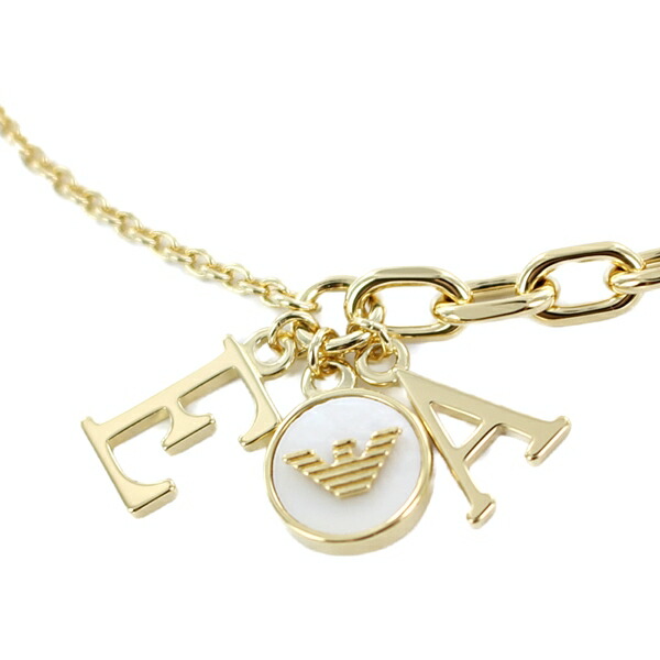 EMPORIO ARMANI エンポリオアルマーニ ブレスレット アクセサリー メンズ レディース アクセ イーグルロゴ シェル イニシャル ゴールド チェーン シルバー EG3422710 男性 女性 小物 誕生日ギフト 記念日 卒業 入学 お祝いの通販は