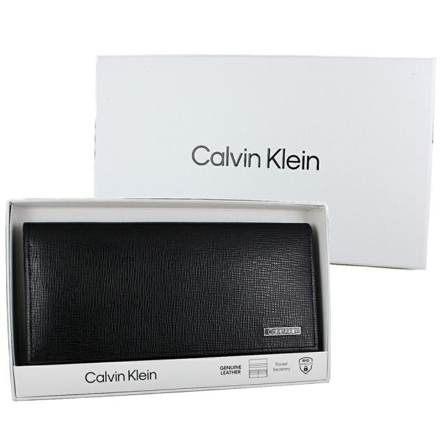 カルバンクライン 長財布 メンズ ブランド 二つ折り長財布 革 財布 ブラック 男性 誕生日プレゼント 入学祝い 父の日 敬老の日 男性 喜ばれる 実用的 プレゼント クリスマスプレゼント