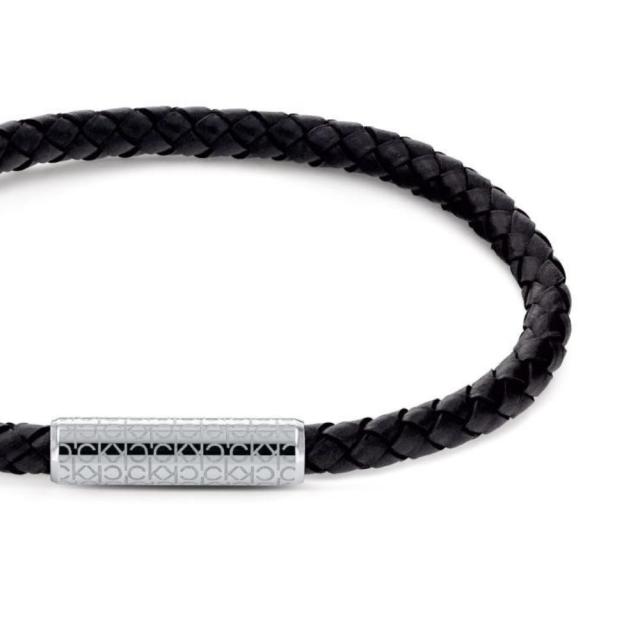 カルバンクライン 正規品 ショッパー付き レザーブレスレット メンズ 革 ブラック おしゃれ シンプル カジュアル 結婚記念日 誕生日 彼氏 夫 旦那 父 贈り物 ギフト　成人 卒業 入学_2