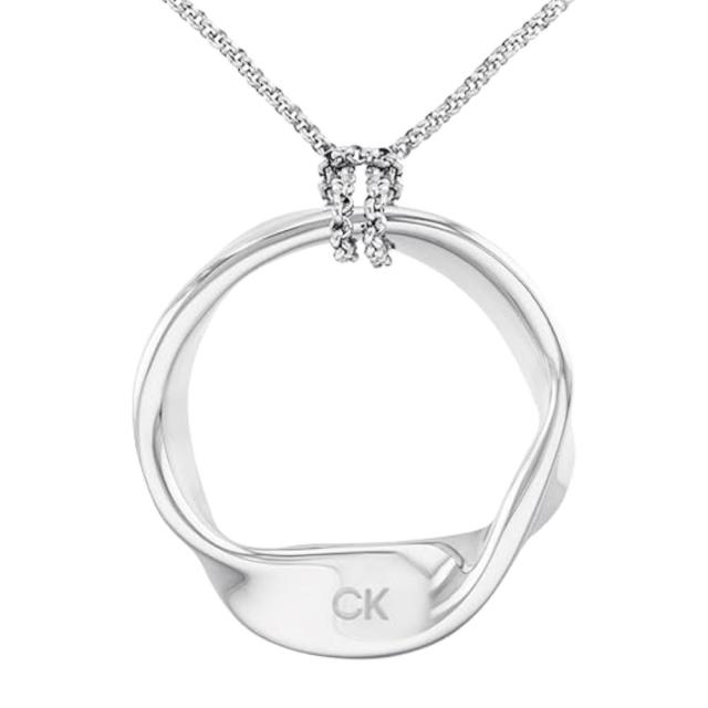 カルバンクライン 正規品 ショッパー付き ネックレス メンズ レディース ユニセックス シンプル チェーンネックレス シルバー ペンダント 結婚記念日 誕生日 父 母 彼氏 彼女 贈り物 ギフト　成人 卒業 入学_2