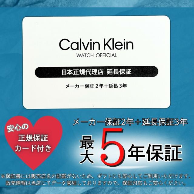 カルバンクライン 腕時計 メンズ 正規品 5年保証 純正ショッパー付き ブラック シルバー メッシュ 多機能 クォーツ 曜日 日付 24時間計 ビジネス 高級感 ブランドウォッチ プレゼント ギフト 男性 就職祝い CK 25200296 成人 卒業 入学