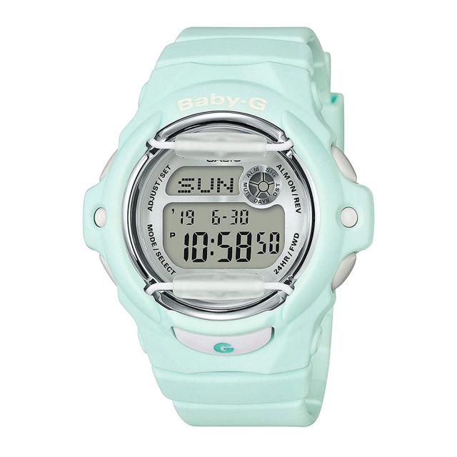 デジタルウォッチ BABY-G ベビージー カシオ レディース 腕時計 手表 20気圧防水 パステル グリーン ライトミント アウトドア キャンプ レジャー スポーツ かわいい おしゃれ コーデ 誕生日 プレゼント 贈り物 ギフト 10代 20代 30代 記念日　成人 卒業 入学