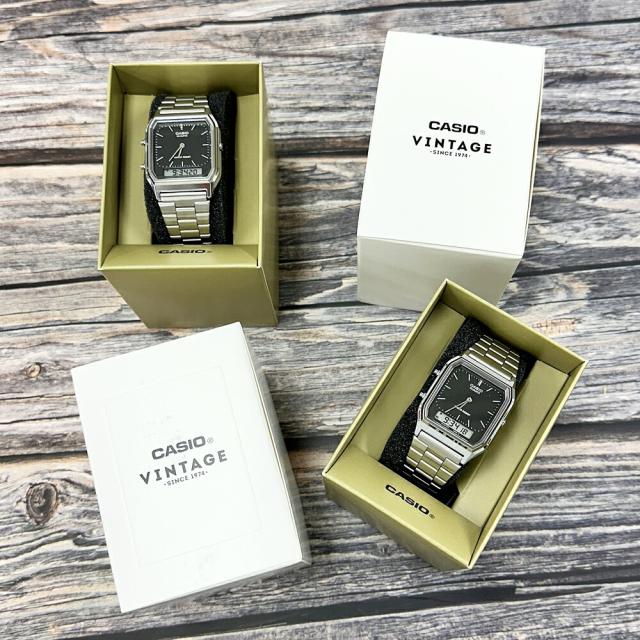 日本未発売 家族で使える ペアウォッチ カシオ デジタル 腕時計 手表 収納ケース 付き アナログデジタル お揃い ペア 親子 友達 兄弟 姉妹 夫婦 カップル 両親 プレゼント 結婚記念日 妻 夫 母 父 敬老の日 ペアギフト　成人 卒業 入学