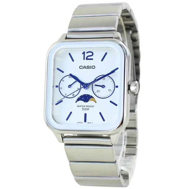 海外限定モデル カシオ スタンダード チプカシ ムーンフェイス 腕時計 手表 メンズ レディース 収納ケース付き メタルバンド 誕生日プレゼント 中学生 高校生 大学生 彼氏 彼女 父 母 誕生日プレゼント 記念日 ギフト 海外モデル 卒業 入学 お祝いの通販は 19,800円