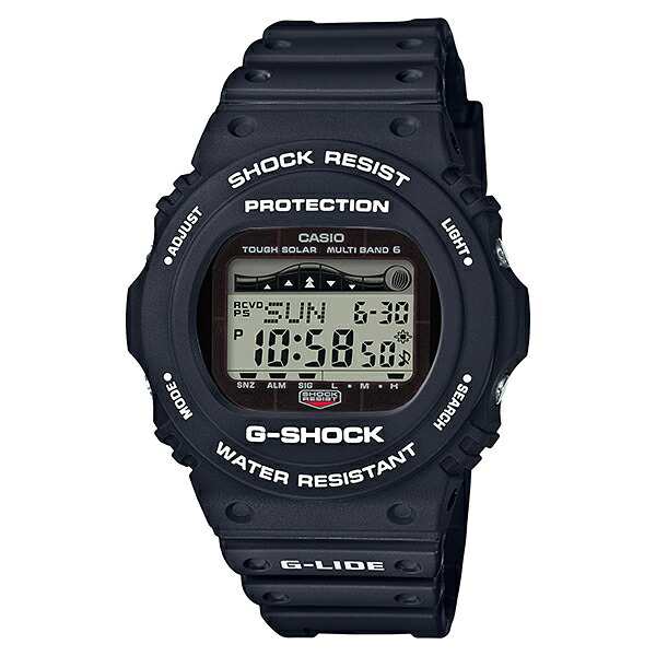 アウトドアに最適！ 国内正規品 カシオ 時計 腕時計 手表 Gショック G-SHOCK ジーショック G-LIDE ジーライド 電波ソーラー デジタル 多