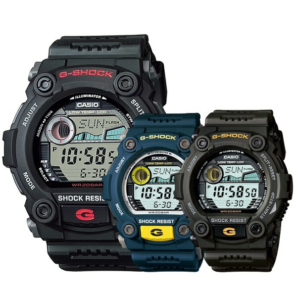 アウトドア 日常使い CASIO G-SHOCK Gショック カシオ 腕時計 手表 メンズ デジタル 選べる 7900 SERIES タイドグラフ ムーンデータ G-7900 誕生日プレゼント　成人 卒業 入学