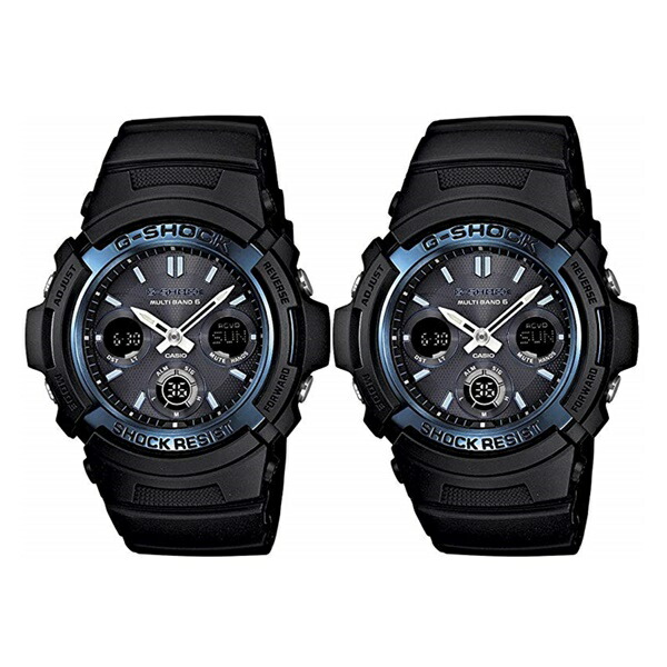 【海外モデル】CASIO G-SHOCK Gショック ジーショック おそろい ペアウォッチ 腕時計 手表 タフソーラー 防水 多機能 AWG-M100A-1AAWG-M100A-1A 誕生日プレゼント　成人 卒業 入学