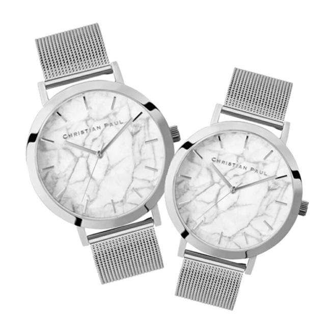 日本正規品 クリスチャンポール ペアウォッチ ペア腕時計 カップル お揃い プレゼント シルバー メッシュ ベルト 時計 ペア 大人 両親 夫婦 誕生日 結婚式 結婚記念日 プレゼント おしゃれ ペアギフト 卒業 入学 お祝いの通販は 42,900円