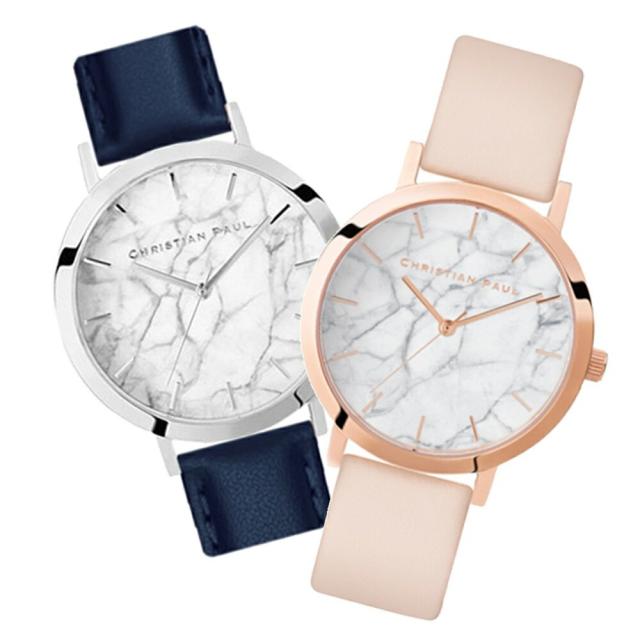 日本正規品 クリスチャンポール ペアウォッチ ペア 腕時計 手表 革ベルト レザー 35mm 同じ大きさ ネイビー ベビーピンク カップル お揃い プレゼント 誕生日 結婚式 結婚記念日 結婚内祝い 結婚祝い プレゼント 夫婦 両親 ペアギフト 卒業 入学 お祝いの通販は 39,600円