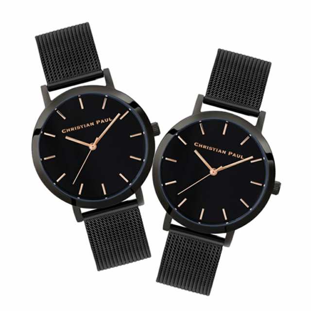 日本正規品 クリスチャンポール ペアウォッチ 大人 ペア腕時計 ロウ ブラック ブレスレット 時計 メンズ レディース 腕時計 同じサイズ  の通販はau PAY マーケット - 腕時計ノップル | au PAY マーケット－通販サイト