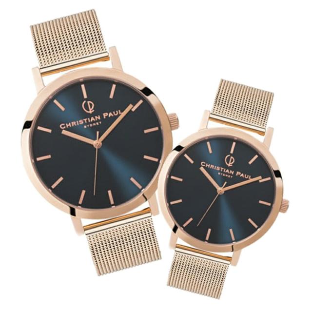 日本正規品 クリスチャンポール ペアウォッチ ペア腕時計 カップル お揃い プレゼント ピンクゴールド メッシュ ベルト 時計 ペア 大人 両親 夫婦 誕生日 結婚式 結婚記念日 プレゼント おしゃれ ペアギフト 卒業 入学 お祝いの通販は