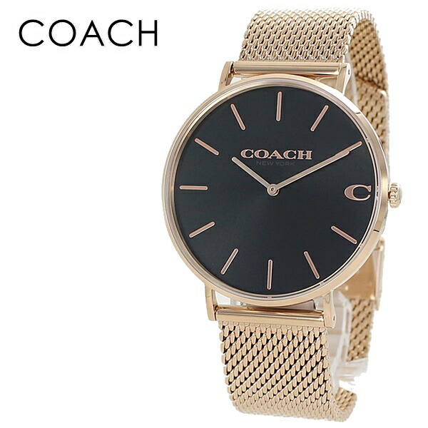 COACH コーチ メンズ 腕時計 手表 紳士服 メンズウォッチ ブランド シンプル お洒落 プレゼント ギフト 就職 仕事 贈り物 喜ばれる 実用的 メッシュベルト 時計　成人 卒業 入学