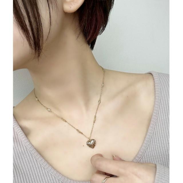 コーチ ハート ネックレス レディース おしゃれ アクセサリー ブランド 20代 30代 シンプル 40代 ゴールド チェーンネックレス ペンダント 女性 妻 彼女 誕生日プレゼント 結婚式 結婚記念日 プレゼント お祝い ギフト ジュエリー COACH　成人 卒業 入学_2