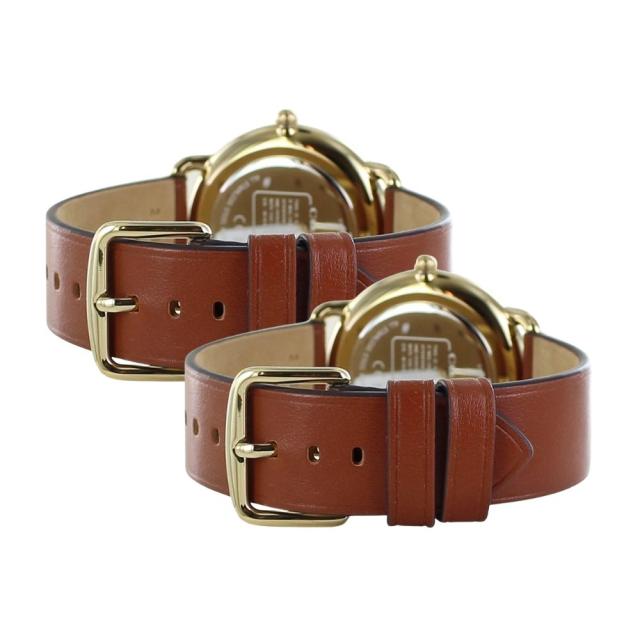 COACH 恐竜 ペアウォッチ ショッパー 純正ペアボックス付き コーチ 腕時計 レキシー お揃い 2本 ペアセット ブラウン 革ベルト 大人 おしゃれ プレゼント ギフト カップル 夫婦 結婚記念日 ペアギフト 14504284　成人 卒業 入学_6