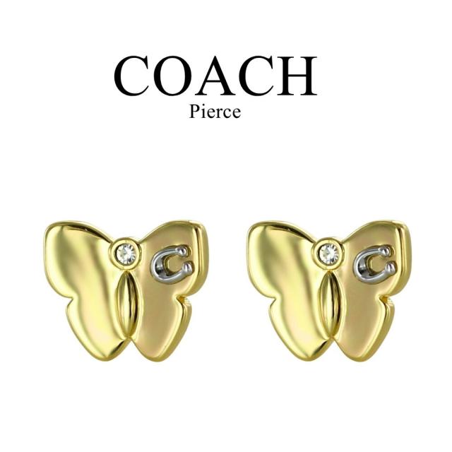 COACH コーチ ピアス レディース バタフライ 蝶 Cロゴ ゴールド 小ぶり スタッドピアス 上品 ブランド アクセサリー プレゼント 423839GLD710 成人 卒業 入学 7,425円