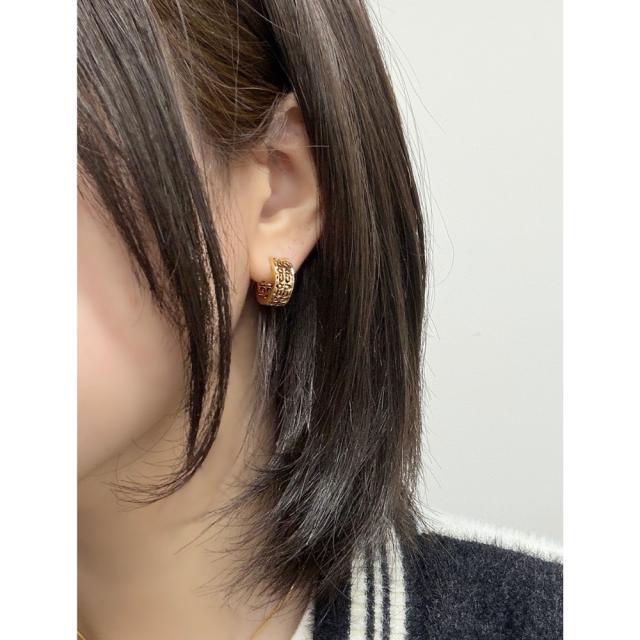 コーチ ピアス レディース ゴールド フープピアス COACH ブランド 両耳ピアス アクセサリー おしゃれ 上品 プレゼント 誕生日 記念日 彼女 妻 女友達 ギフト 541366GLD710 成人 卒業 入学_5