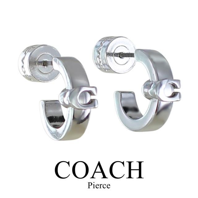 コーチ ピアス レディース シルバー フープピアス COACH ブランド アクセサリー おしゃれ 上品 プレゼント 誕生日 記念日 彼女 妻 女友達 ギフト 560724RHO030 成人 卒業 入学