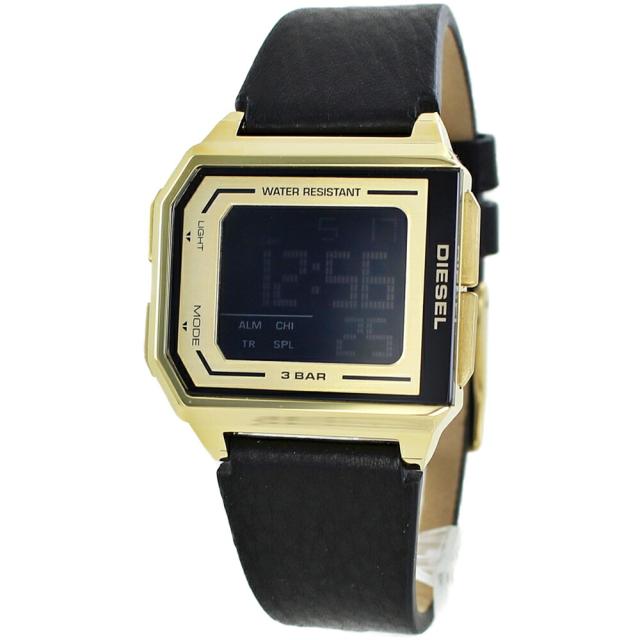 ディーゼル デジタル 腕時計 手表 おしゃれ メンズ レディース ユニセックス レザーベルト 高校生 大学生 彼氏 夫 父 誕生日 男性ギフト プレゼント 記念日　成人 卒業 入学