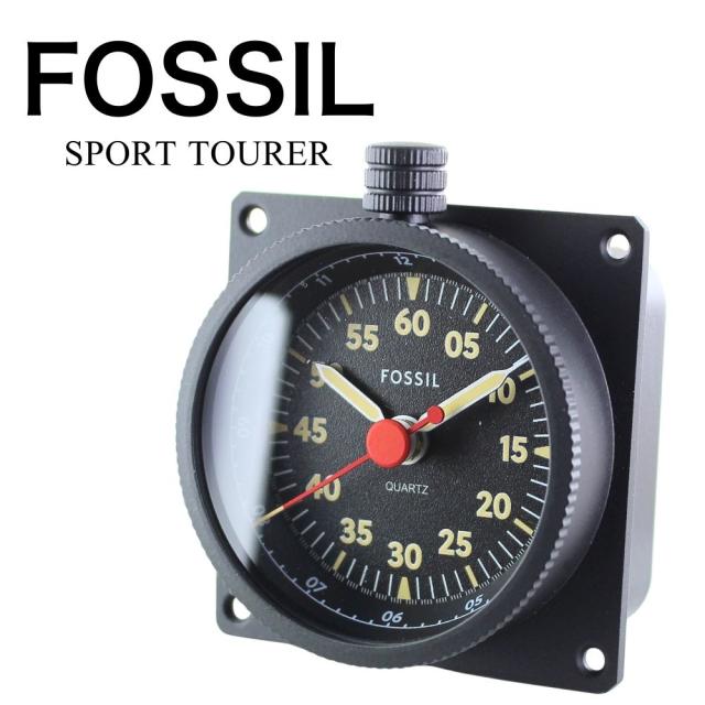 フォッシル 置き時計 アナログ おしゃれ 時計 SPORT TOURER デスククロック ヴィンテージ レーシング ブラック おしゃれ インテリア 引っ越し祝い 結婚祝い 誕生日 記念日 ギフト プレゼント ブランド 小物 実用的 贈り物 FOSSIL FS6084　成人 卒業 入学