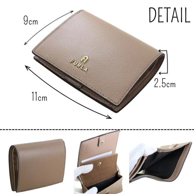 フルラ 二つ折り財布 CAMELIA レディース 本革 レザー 大人 シックカラー コンパクト ウォレット おしゃれ 可愛い シンプル 誕生日 プレゼント ギフトにも最適 WP00304-03B00 成人 卒業 入学_3