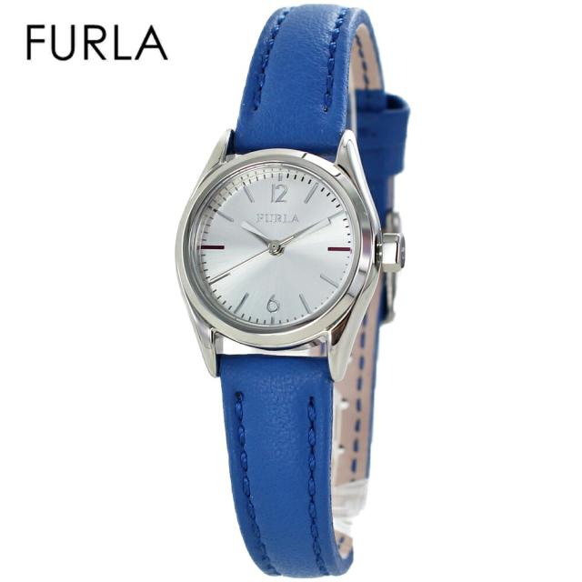 小さい時計 かわいい アクセサリー シンプル 彼女 妻 母 贈り物 ギフト ブルー レザー 革ベルト FURLA フルラ 時計 レディース 腕時計 手表 エヴァ 誕生日プレゼント　成人 卒業 入学