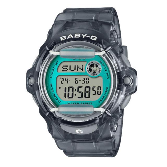デジタルウォッチ BABY-G ベビージー カシオ レディース 腕時計 手表 20気圧防水 スケルトン グレー グリーン アウトドア キャンプ レジャー スポーツ かわいい おしゃれ コーデ 誕生日 プレゼント 贈り物 ギフト 10代 20代 30代 記念日　成人 卒業 入学