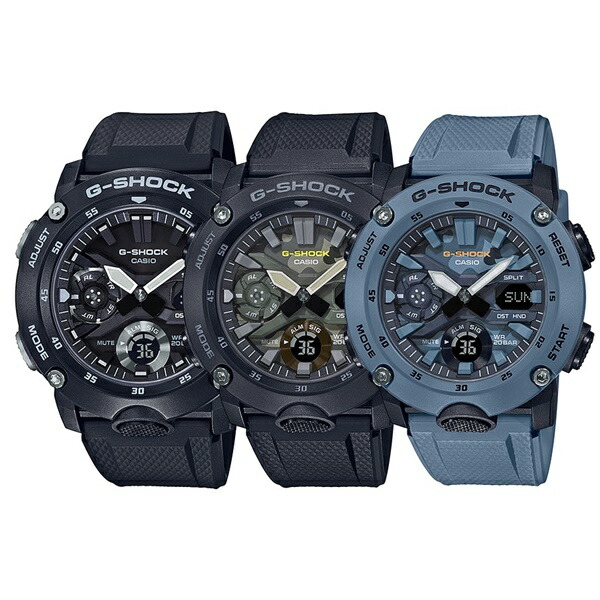 【選べる3モデル】CASIO G-SHOCK Gショック ジーショック カシオ 腕時計 手表 アナデジ ブラック カーボン／樹脂 20気圧防水 海外モデル GA-2000S ビジネス 男性 誕生日ギフト 記念日 卒業 入学 お祝いの通販は 11,448円