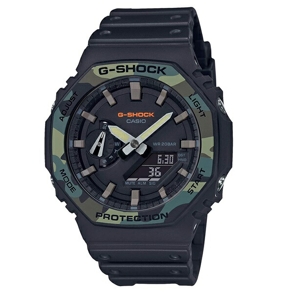 CASIO G-SHOCK Gショック ジーショック 時計 メンズ 腕時計 手表 多機能 防水 迷彩 ブラック アナデジ 彼氏 GA-2100SU-1A 誕生日プレゼント 卒業 入学 お祝いの通販は