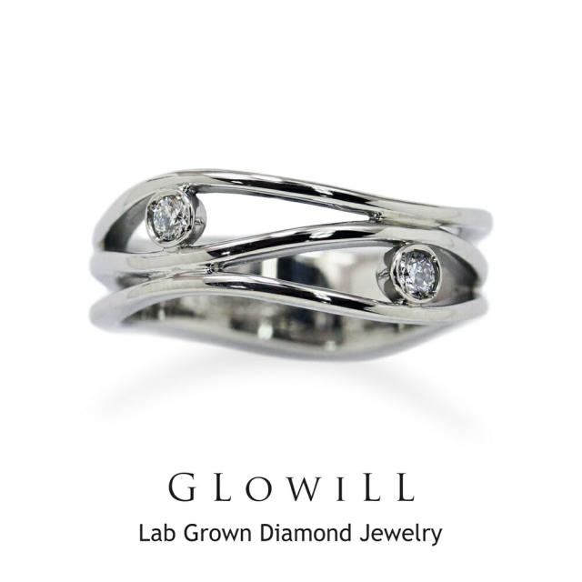 グローウィル 指輪 レディース ステンレス リング おしゃれ シルバー ラボグロウン ダイヤモンド 選べるサイズ 9号 11号 13号 シンプル おしゃれ プレゼント 女性 誕生日 結婚祝い 結婚記念日 母 妻 彼女 女友達 ギフト　成人 卒業 入学