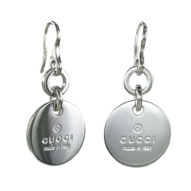 GUCCI グッチ ピアス 丸型 フック レディース シルバー925 両耳ピアス