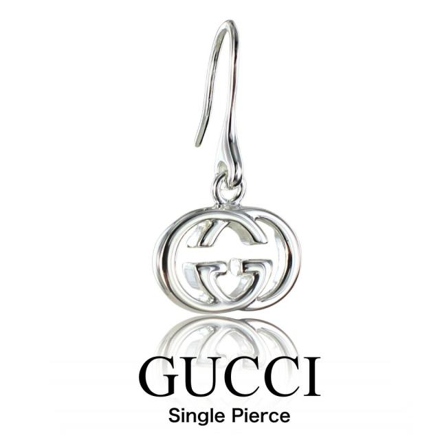 片耳ピアス GUCCI グッチ ピアス 片耳 Gロゴ フック メンズ レディース 