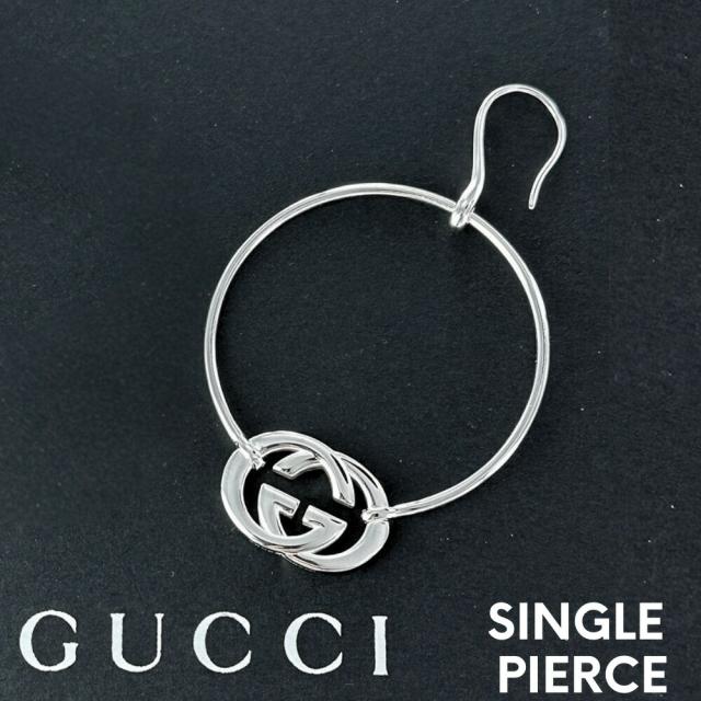 片耳ピアス GUCCI グッチ ピアス 片耳 Gロゴ フープピアス レディース シルバー925 シンプル おしゃれ プレゼント ギフト 誕生日 結婚記念日 妻 彼女 母 お祝い ブランド ジュエリー　成人 卒業 入学_2