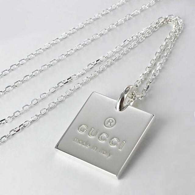 GUCCI グッチ　ベネチアン　スクエアチェーン　SV925 シンプル 40cm GUCCI グッチ ネックレス メンズ レディース シルバー925 スクエア