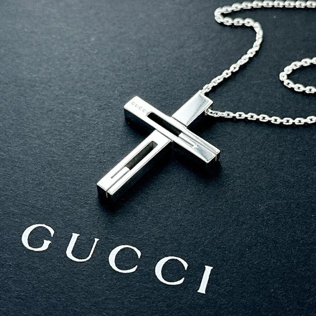 GUCCI グッチ シルバーネックレス クロス 十字架