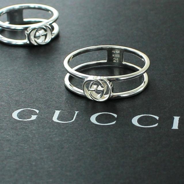 GUCCI◆リング/SV925/18号/GRY/メンズ : グッチ リング GUCCI 指輪 シルバー925 Gマーク Gリング