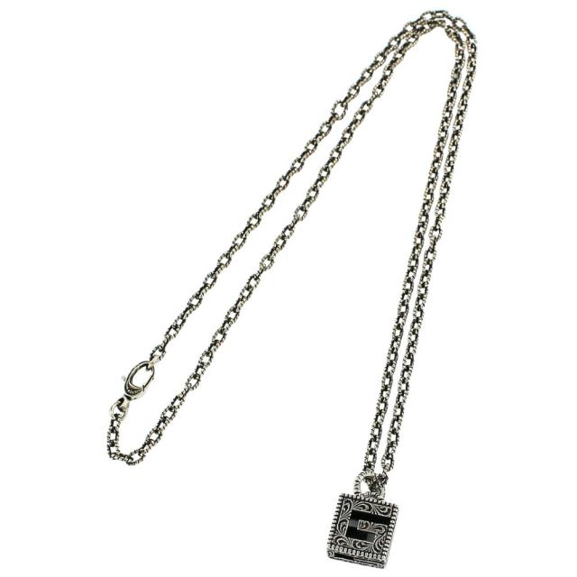 GUCCI グッチ ネックレス ペアセット ペアネックレス ユニセックス メンズ レディース スクエアG キューブペンダント アンティークシルバー ブランド ジュエリー ペアギフト プレゼント 記念日 ギフト 552768-J8400-0811　成人 卒業 入学_6